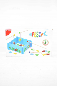 Game Peach Fish With Magnet From Negro Wood For 4 People