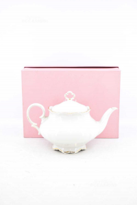Ceramic Teapot White Bavaria