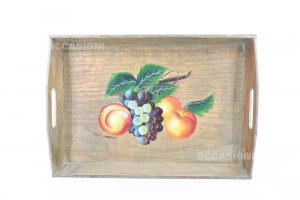 Wooden Tray Hand Painted 40x35 Cm