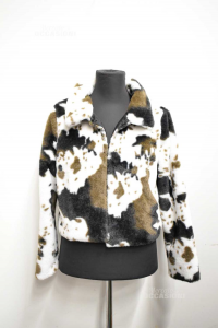Jacket Woman Eco Fur Fantasy Cow Good Soul Size 40