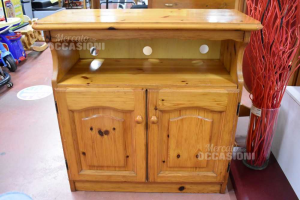 Cabinet Holder Tv In Style Rustic In Abete 2 Ante,93x43x90 Cm