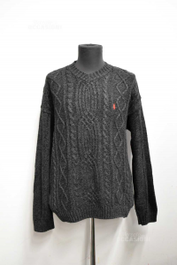 Sweater Man Ralph Lauren Gray Dark Size .xl