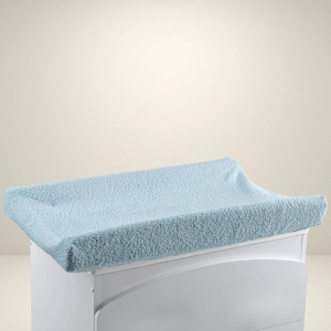 Copri fasciatoio in spugna di cotone colore azzurro