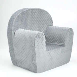 Poltroncina Sfoderabile - Minky Grigio