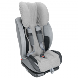 Copri Seggiolino Auto Estivo in Spugna di Cotone 9-36 Kg 15-36 Kg Gruppo 1 2 3 - Grigio 