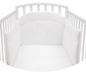 Paracolpi Lettino Neonato Culla Prodotto Certificato - Made In Italy - Lati Corti Colore Bianco