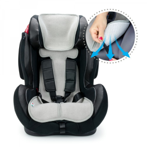 Materassino copriseduta Twister traspirante per seggiolino auto grigio 9-36Kg