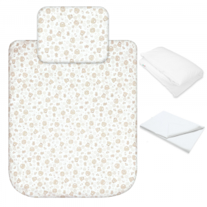Lenzuola Next To Me Compatibili 4 Pezzi - Orsetto Beige
