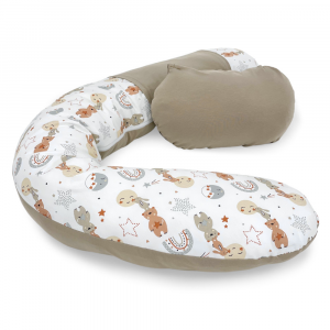 Cuscino Gravidanza e Allattamento Multiuso Polly - Fantasia Beige