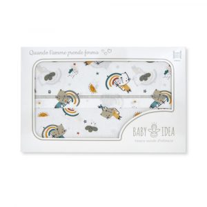 Set Lenzuola Lettino Bambino 3 Pezzi - Fantasia Beige