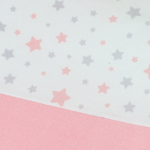 Set Lenzuola Lettino Bambino 3 Pezzi - Piquet Stelline Rosa