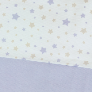 Set Lenzuola Lettino Bambino 3 Pezzi - Piquet Stelline Lilla