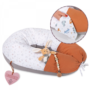 Cuscino Gravidanza e Allattamento DoDo in Mussola con Tasche (Colore4)