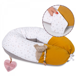 Cuscino Gravidanza e Allattamento DoDo in Mussola con Tasche (Colore3)