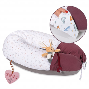 Cuscino Gravidanza e Allattamento DoDo in Mussola con Tasche (Colore1)